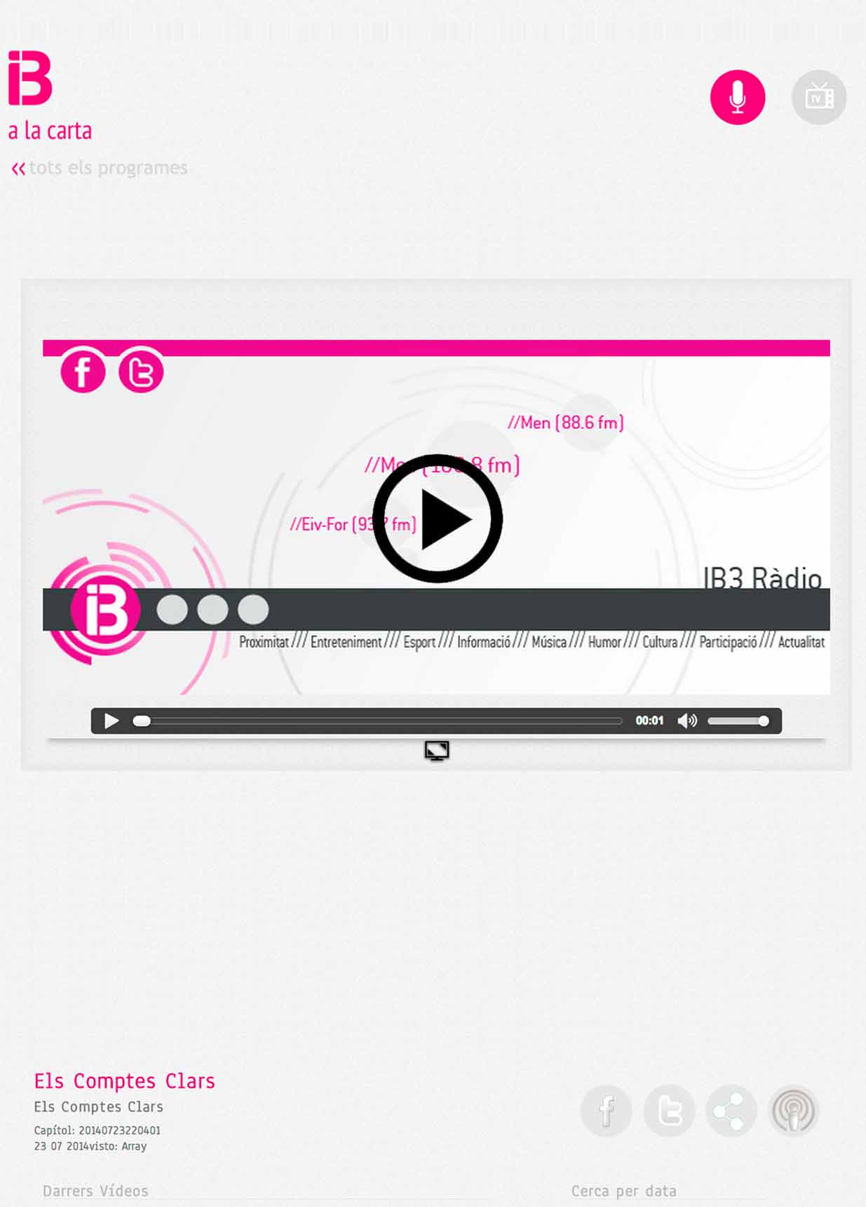 2014.07.23 CON HABITISSIMO EN IB3 RADIO. ES COMPTES CLARS. PORTADA